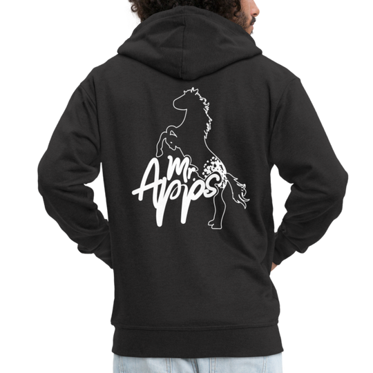 Mr. Apps Männer Premium Kapuzenjacke - Schwarz