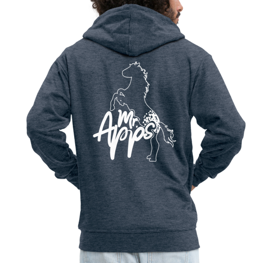 Mr. Apps Männer Premium Kapuzenjacke - Jeansblau