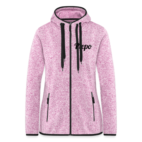 Mr Apps Piepo - Frauen Kapuzen-Fleecejacke - Lila meliert