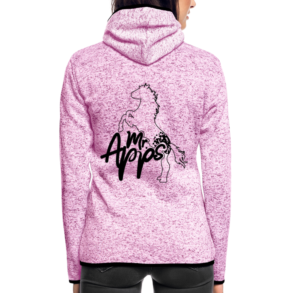 Mr Apps Piepo - Frauen Kapuzen-Fleecejacke - Lila meliert