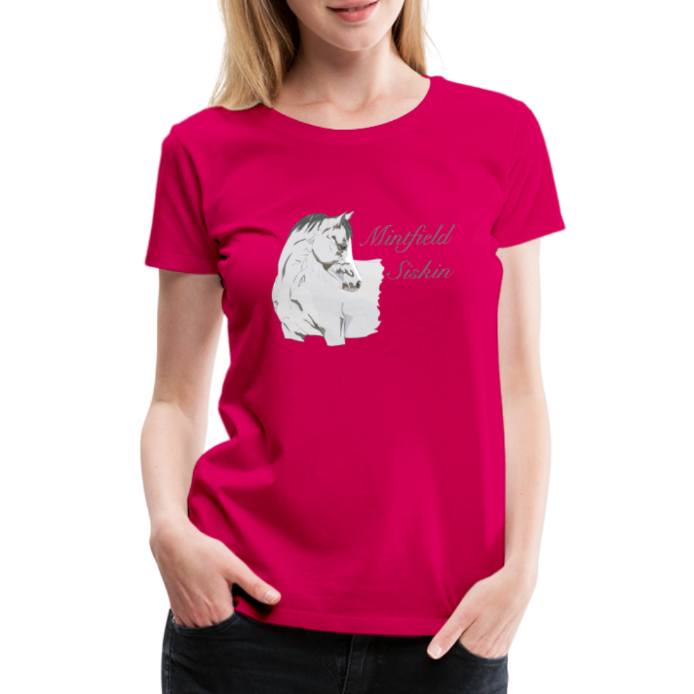 Frauen Premium T-Shirt - dunkles Pink