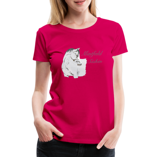 Frauen Premium T-Shirt - dunkles Pink