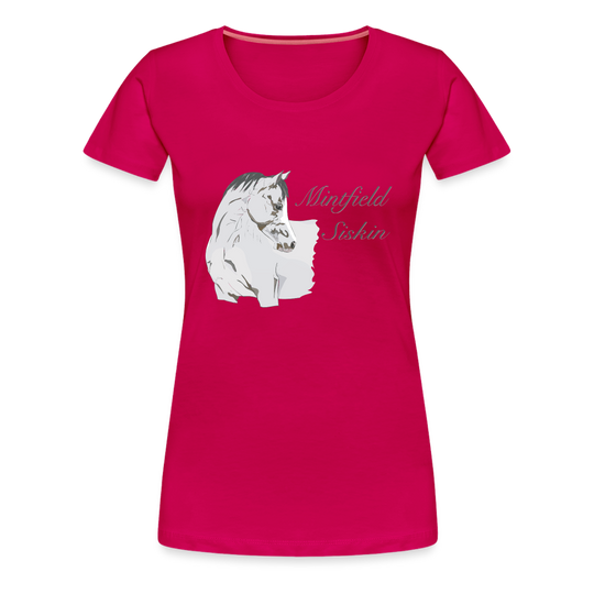 Frauen Premium T-Shirt - dunkles Pink