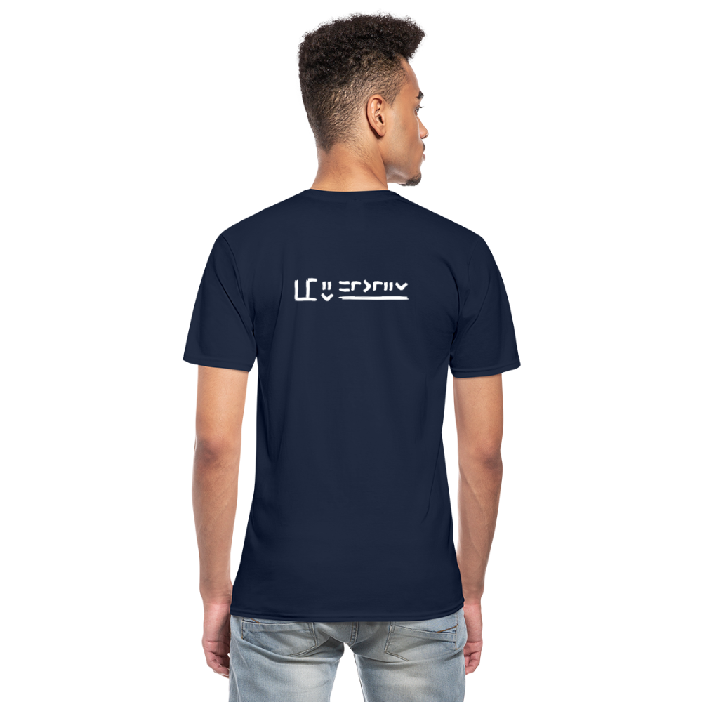 Mustang Brand Männer-T-Shirt mit V-Ausschnitt - Navy