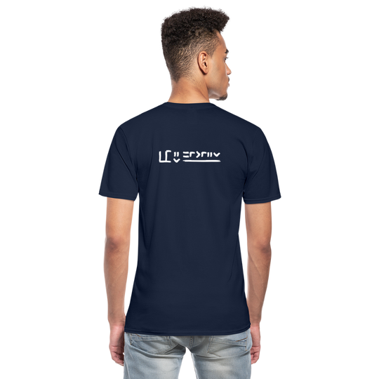 Mustang Brand Männer-T-Shirt mit V-Ausschnitt - Navy