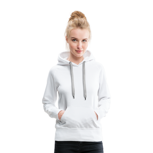 Frauen Premium Hoodie - Pferd Natur - weiß