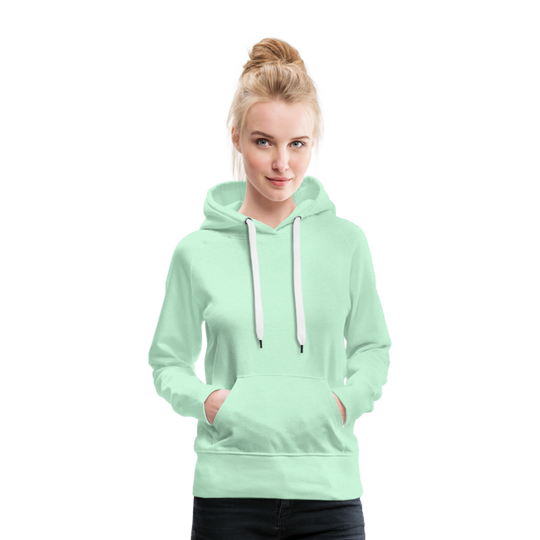 Frauen Premium Hoodie - Pferd Natur - helles Mintgrün