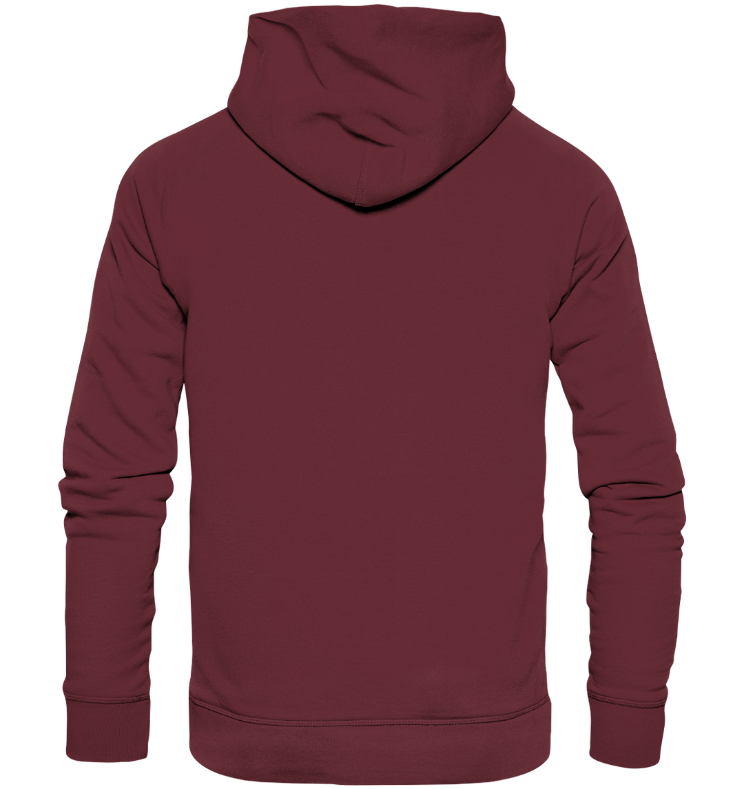 Personalisierbar Herz Druck Hinten - Organic Hoodie