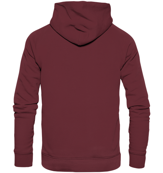 Personalisierbar Herz Druck Hinten - Organic Hoodie