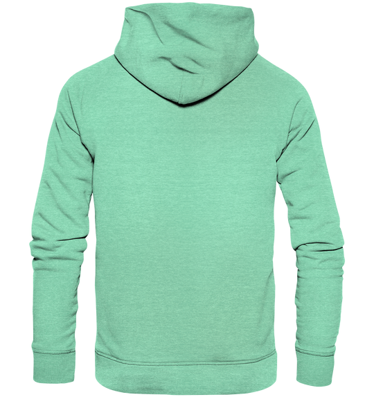 Personalisierbar Herz Druck Hinten - Organic Hoodie