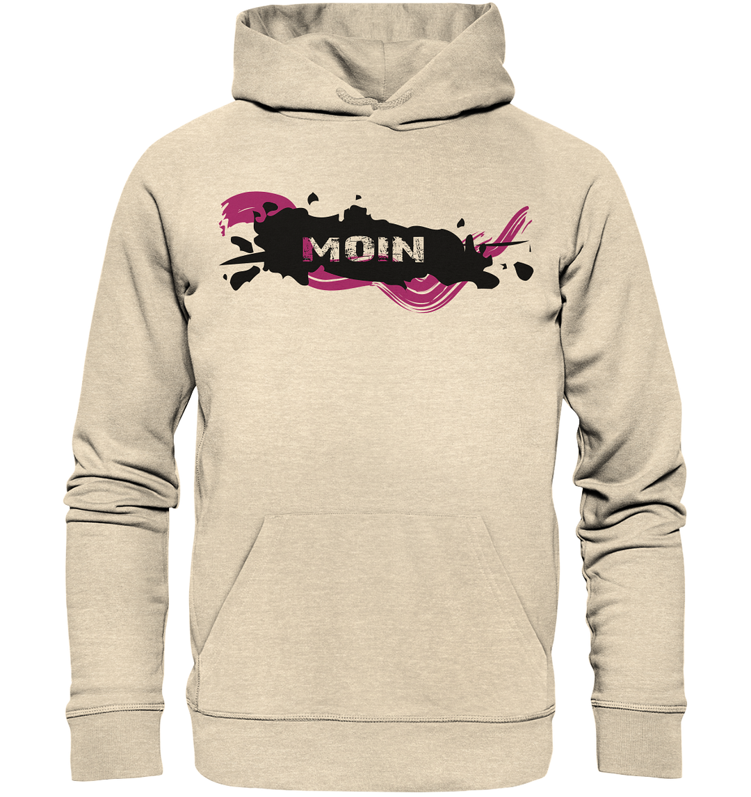 Moin geschweift - Organic Hoodie