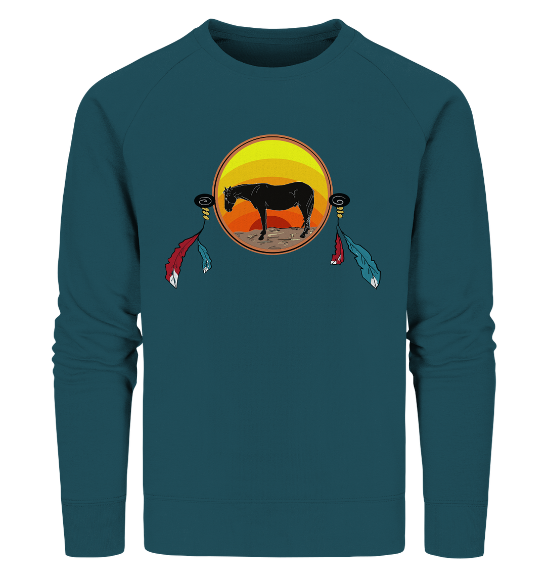 Traumfänger Sonnenuntergang - Organic Sweatshirt