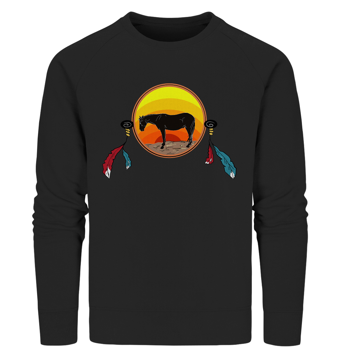 Traumfänger Sonnenuntergang - Organic Sweatshirt